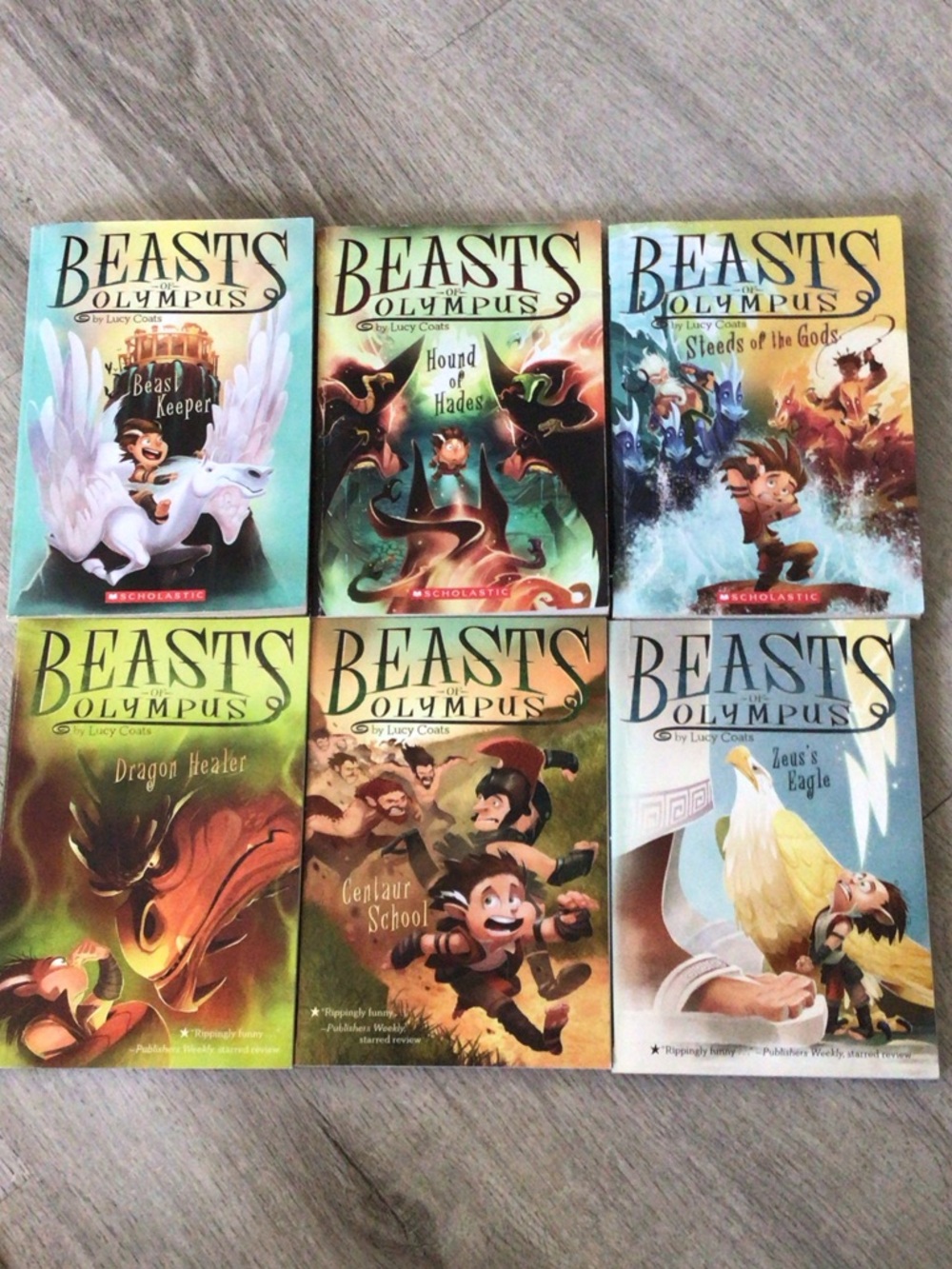 Original Penguin Beasts of Olympus Scholastic Book Set - Multicolor Covers